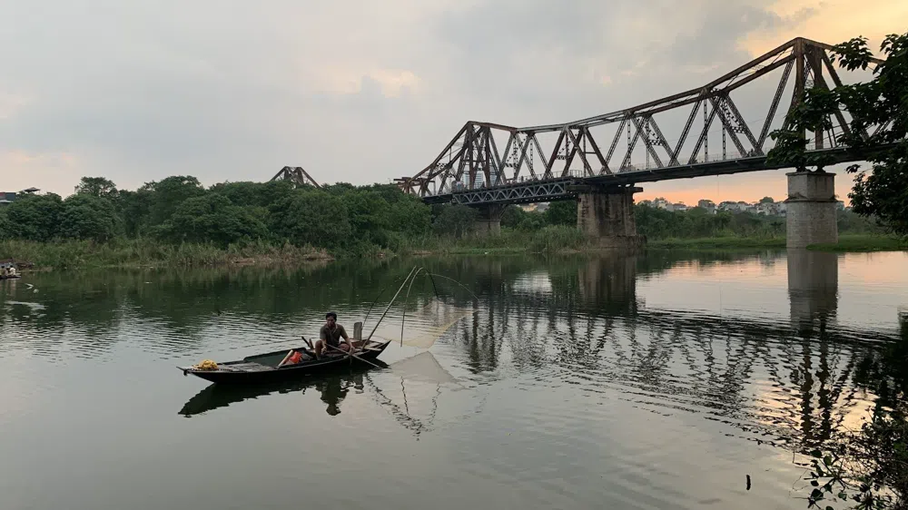 Hanoi Sunsets From Long Bien Bridge to the West Lake Shore