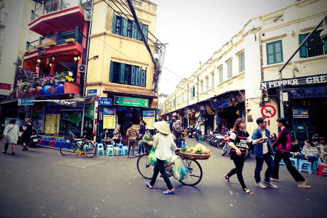 Ta Hien Beer Street corner, Hanoi