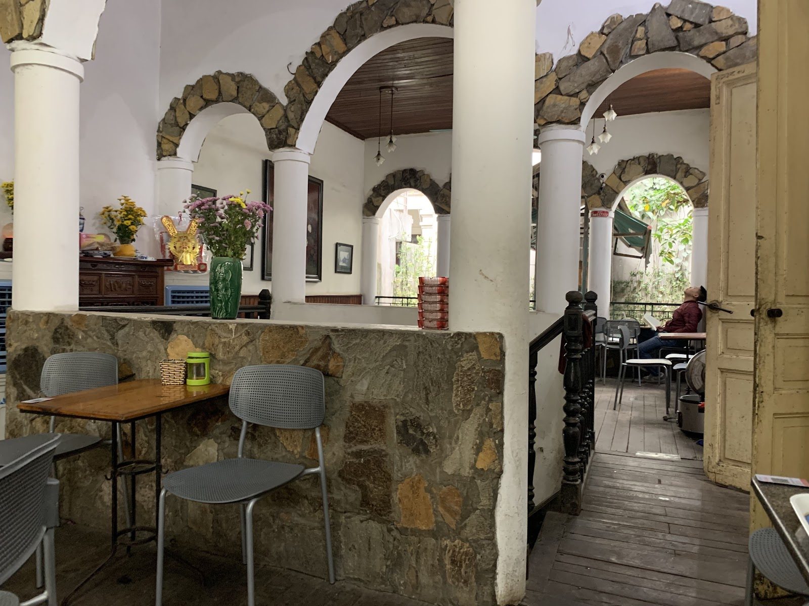 Cafe Tho, a three-decade-old sidewalk cafe on Trieu Viet Vuong